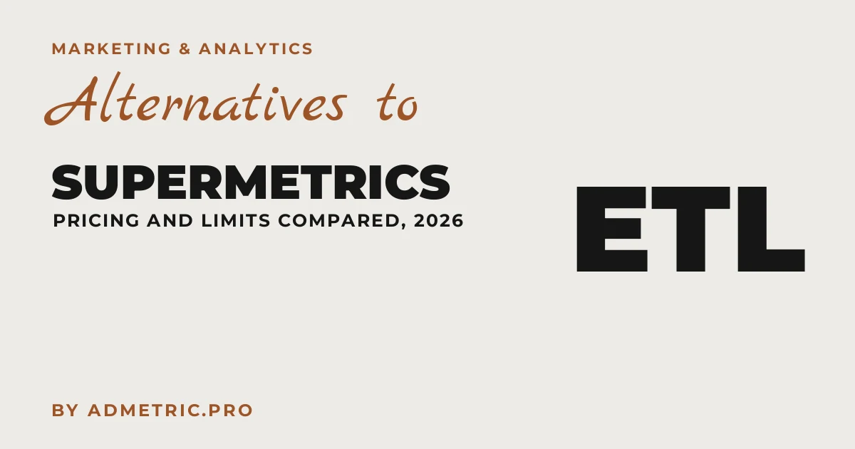 Alternatives à Supermetrics : tarifs et limites comparés
