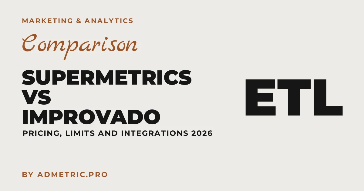 Supermetrics vs Improvado : comparatif 2026